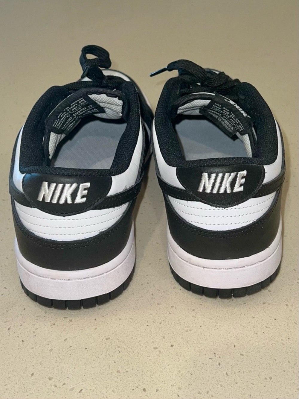 Nike Women's Dunk Low - Black and White Size 9.5 - Picture 4 of 11